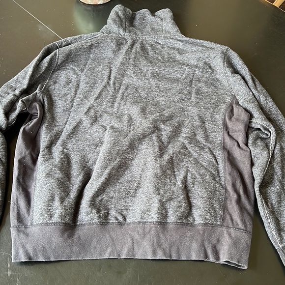 J Crew authentic vintage fleece men’s XL dark gray with 1 button/kangaroo pouch - Picture 7 of 7